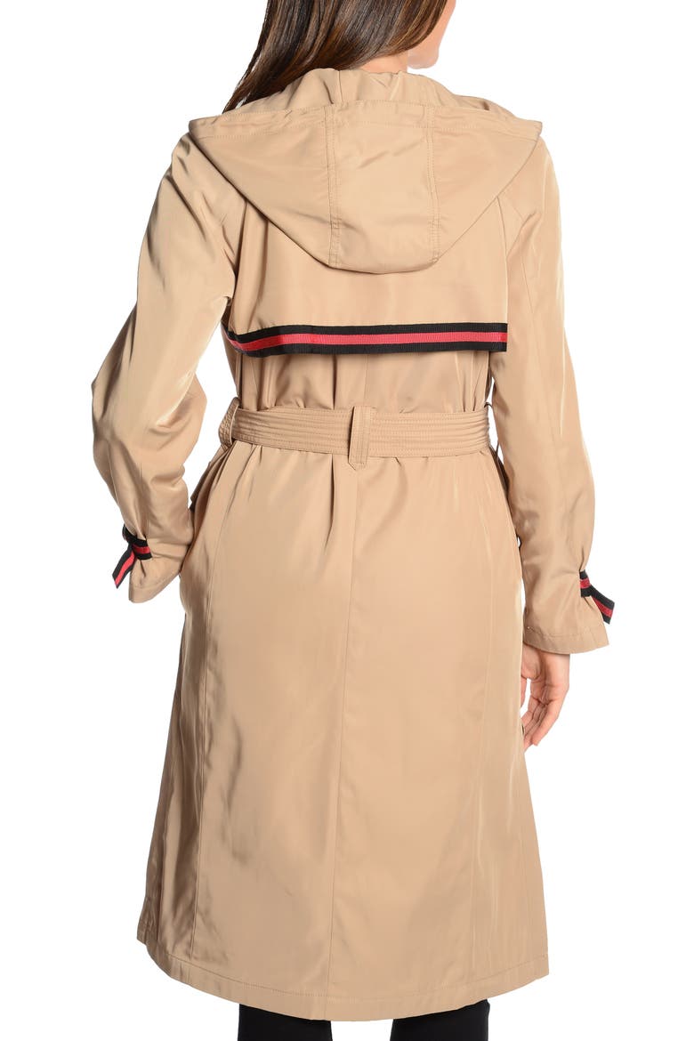 Grosgrain Trench Coat, Alternate, color, KHAKI