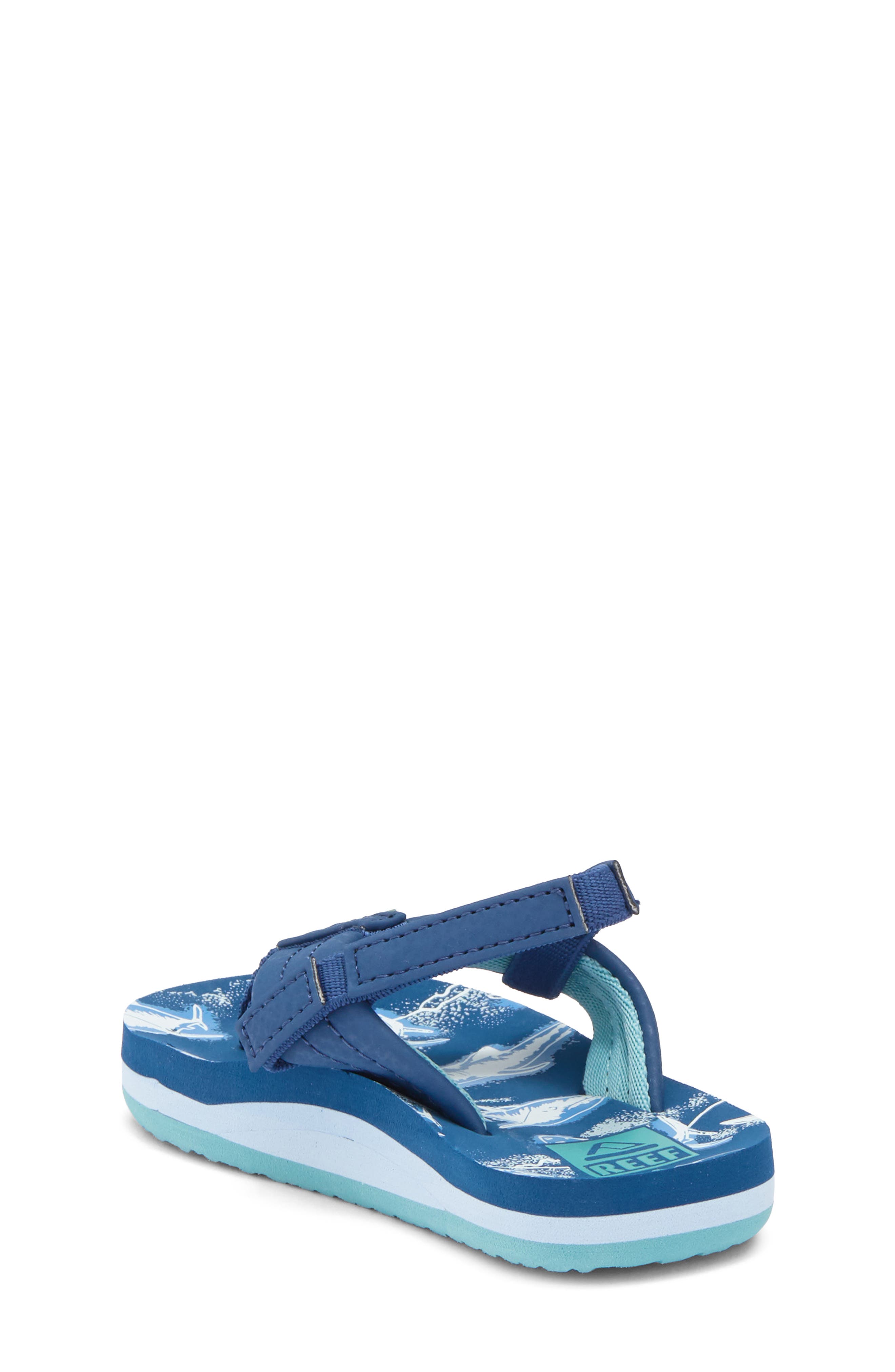 Reef Little Ahi Sandal, Alternate, color, Royal Sharks