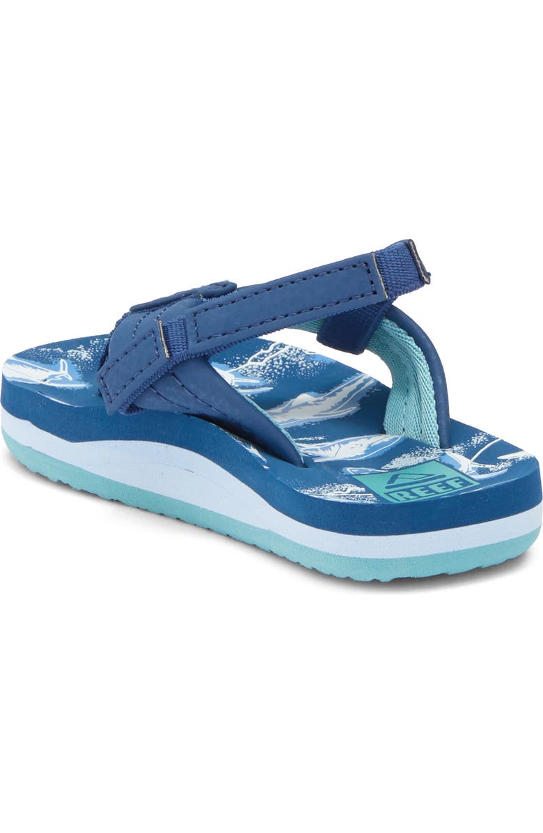 Reef Little Ahi Sandal, Alternate, color, Royal Sharks