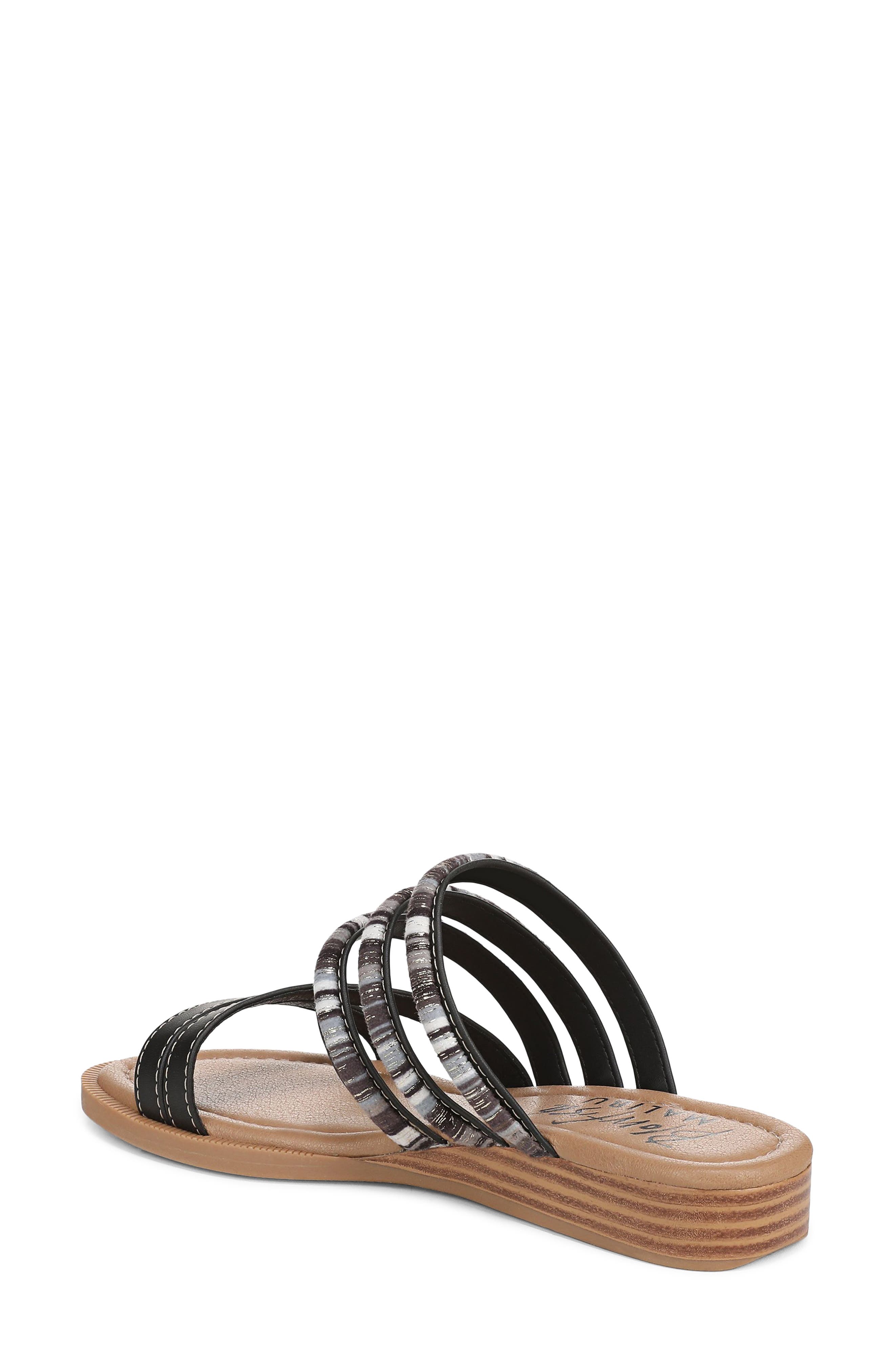 Blowfish Malibu August Slide Sandal, Alternate, color, Black Faux Leather
