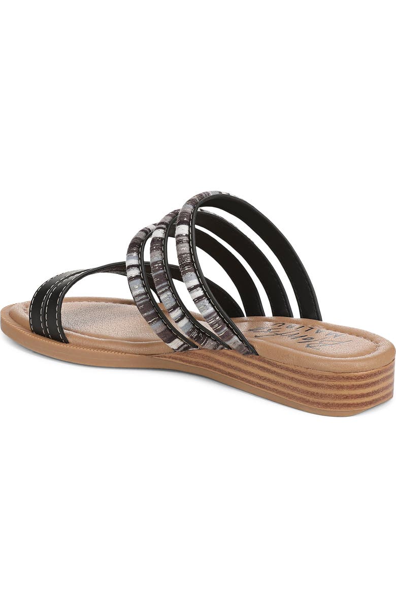 Blowfish Malibu August Slide Sandal, Alternate, color, Black Faux Leather