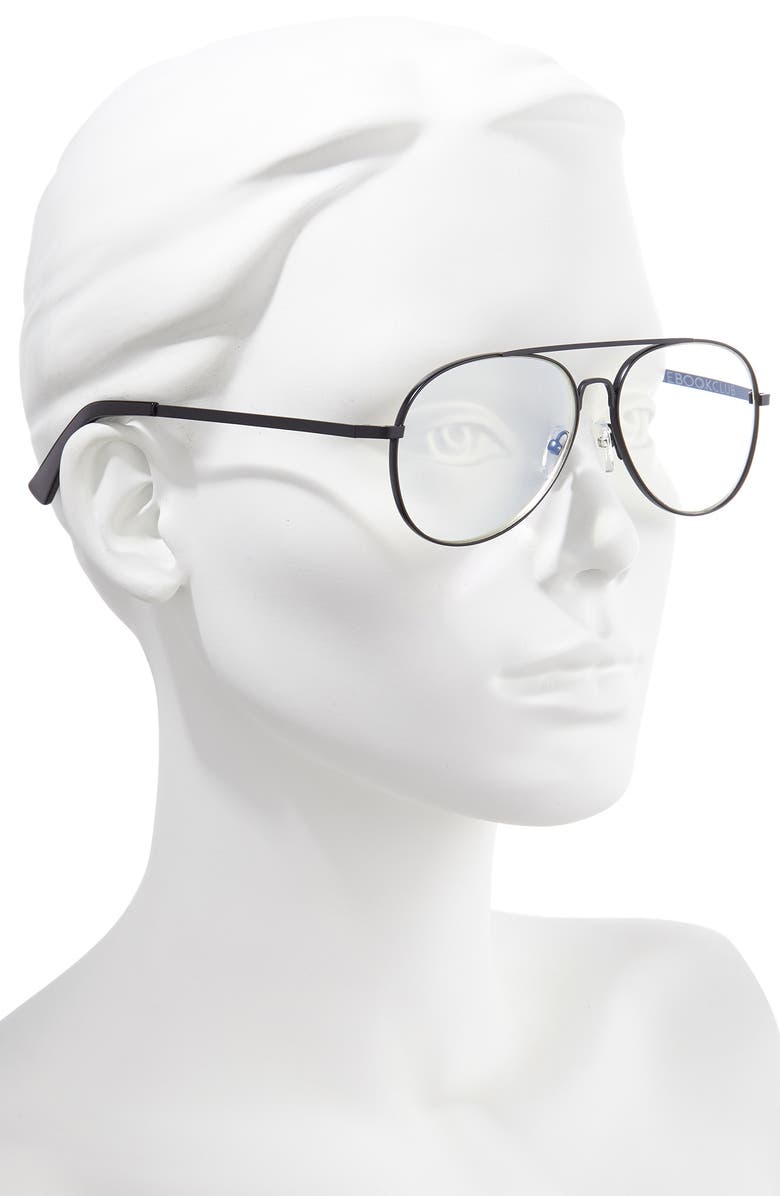The Book Club The Fart of the Eel 57mm Blue Light Blocking Reading Glasses, Alternate, color,