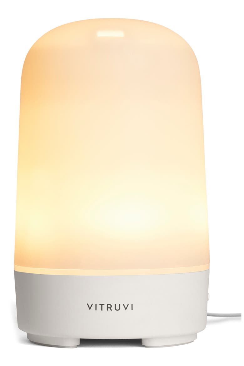 Glow Essential Oil Diffuser, Alternate, color, WHITE