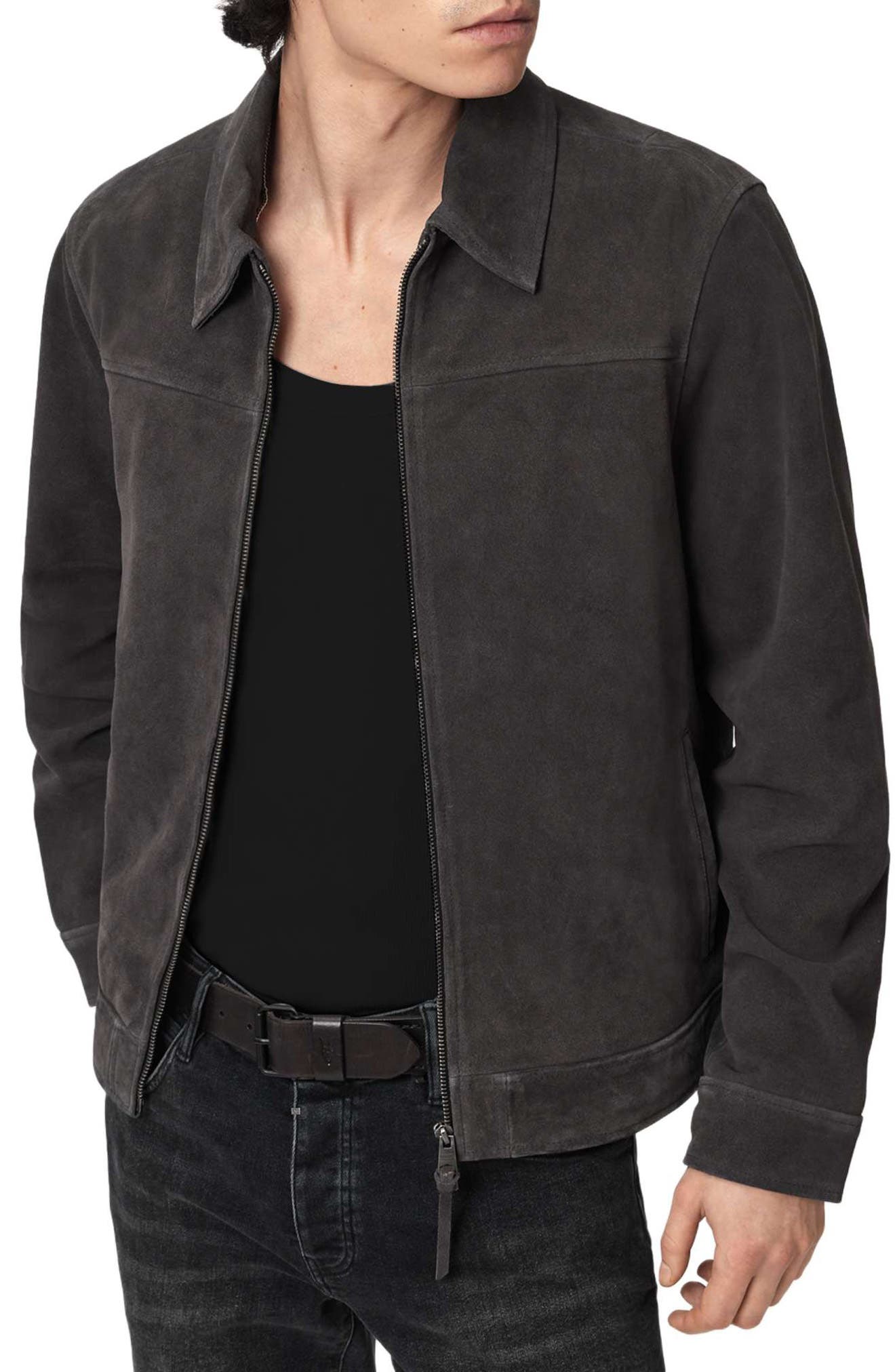 AllSaints Rhone Suede Jacket — фото 6