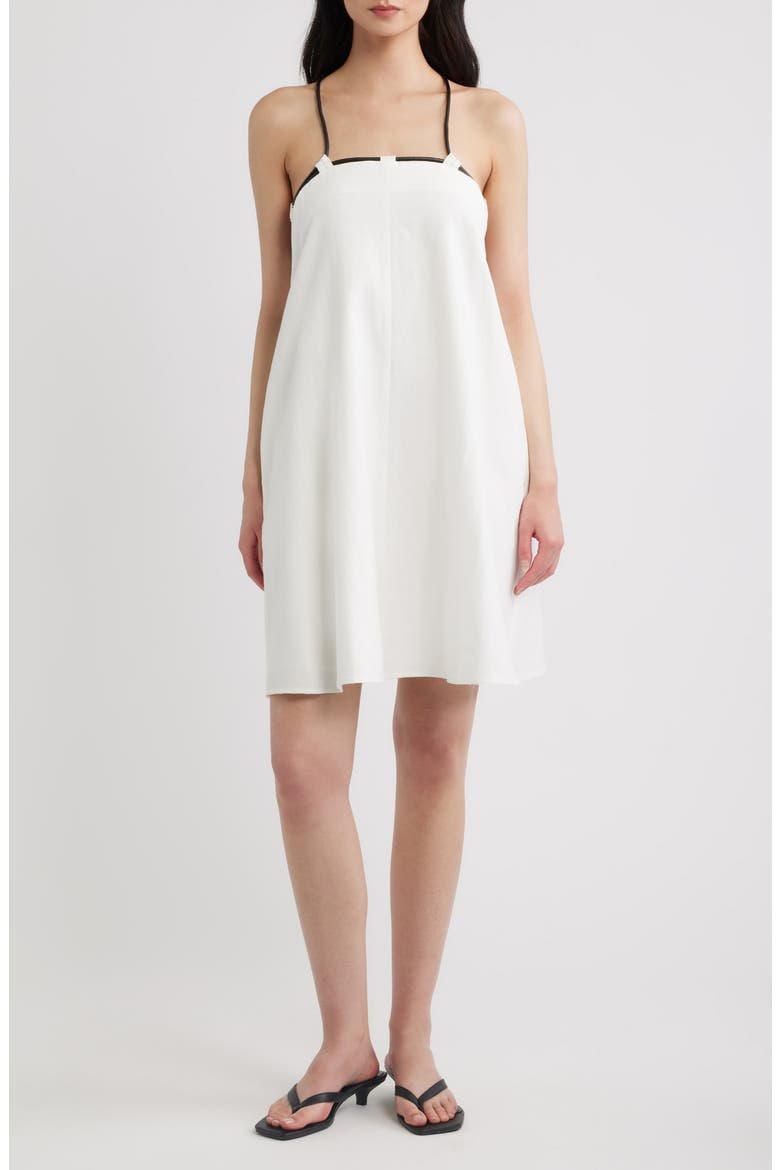 Phoenix Halter Minidress, Main, color, OFF WHITE