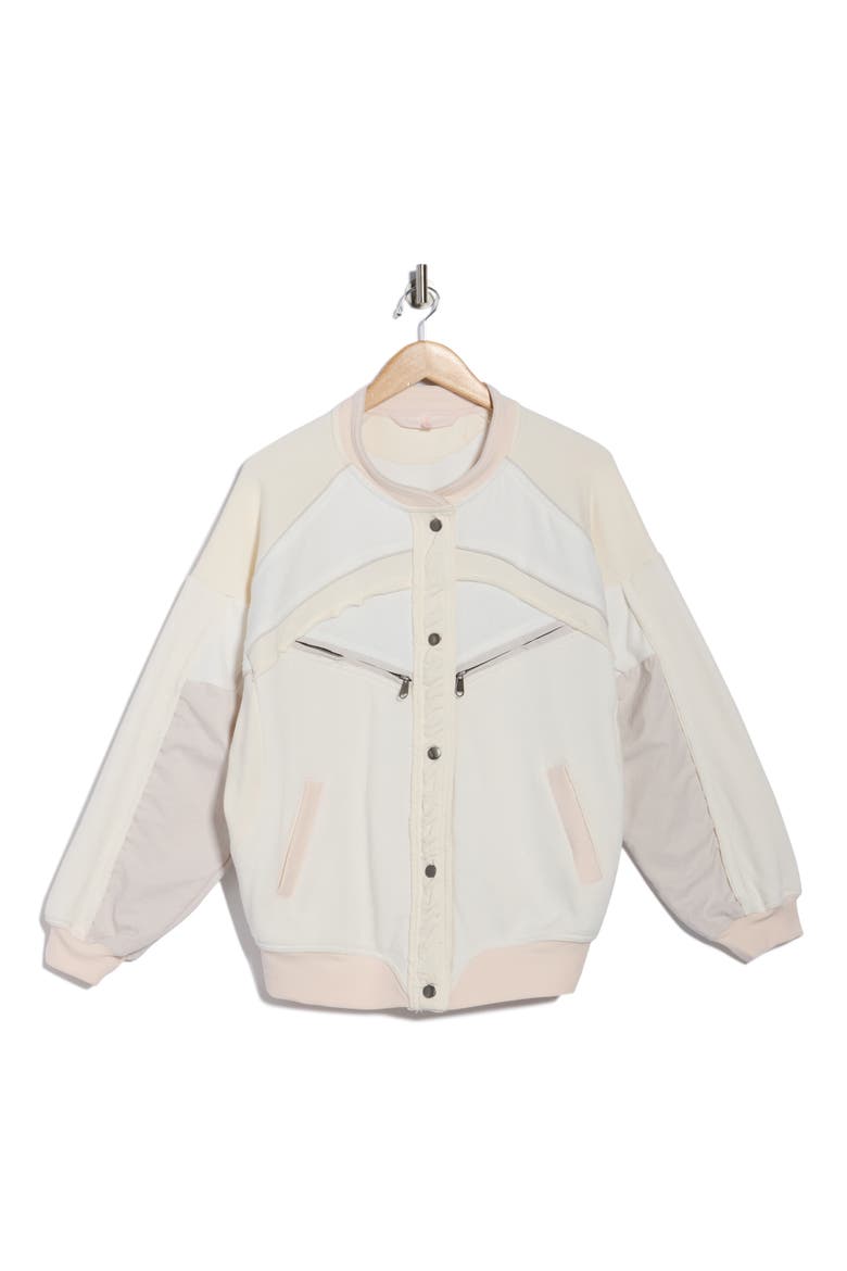 Extra Winnings Bomber Jacket, Alternate, color, IVORY