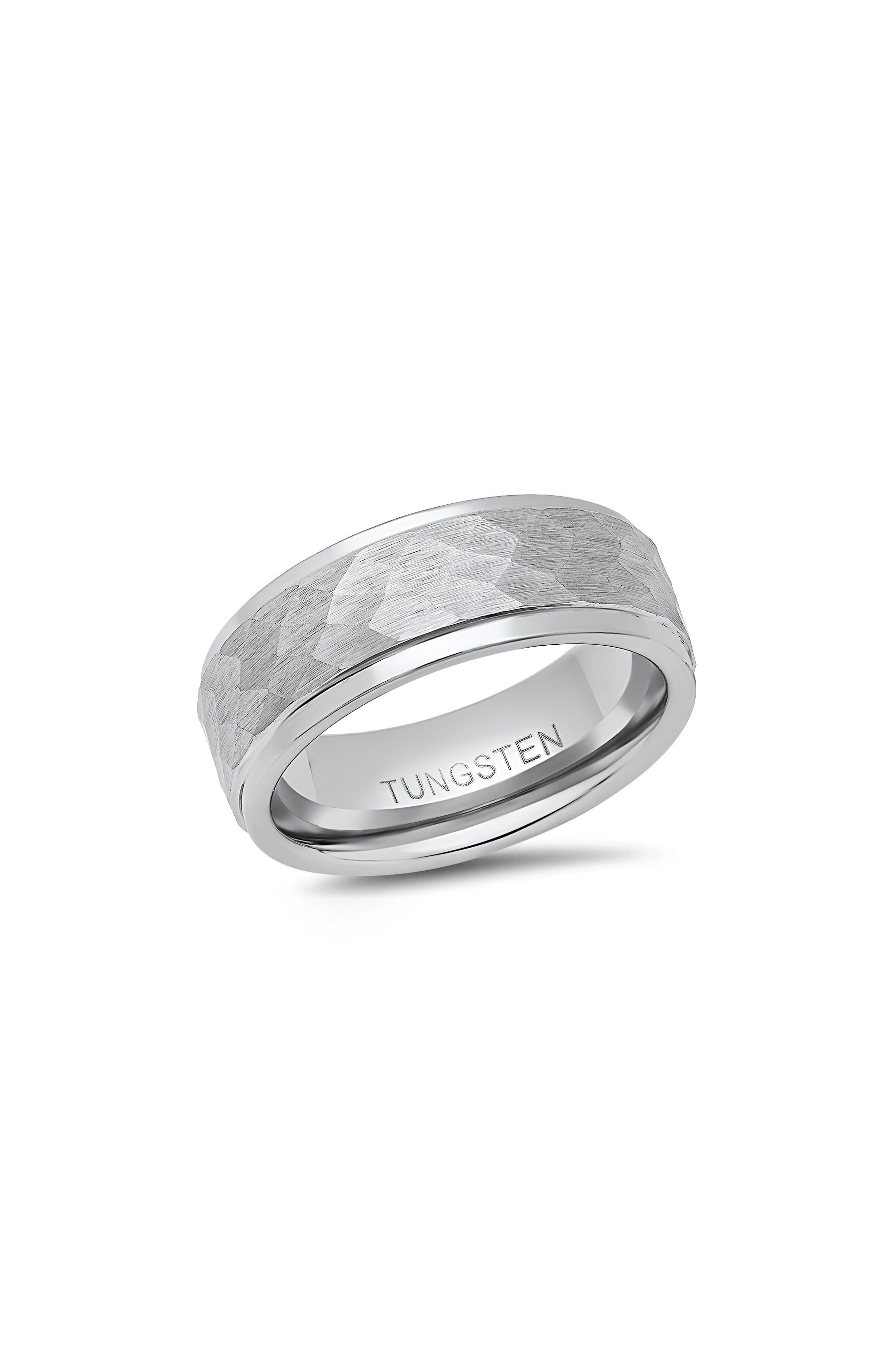 HMY JEWELRY Tungsten Prism Band Ring