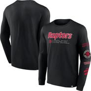 FANATICS Men's Fanatics Black Toronto Raptors Baseline Long Sleeve T-Shirt