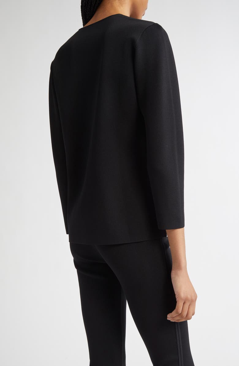 TOTEME Compact Knit Top, Alternate, color, Black