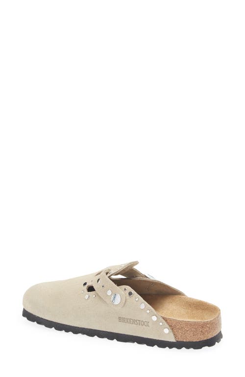 Birkenstock Boston Rivets Clog In Brown