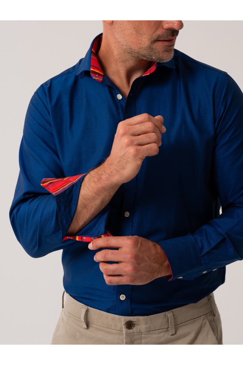 Button Up Shirt, Alternate, color, Navy
