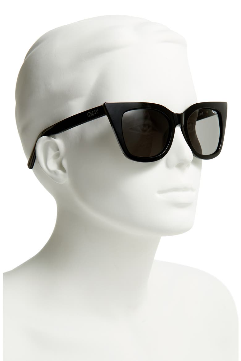 Australia Harper 53mm Cat Eye Sunglasses, Alternate, color, BLACK/ SMOKE