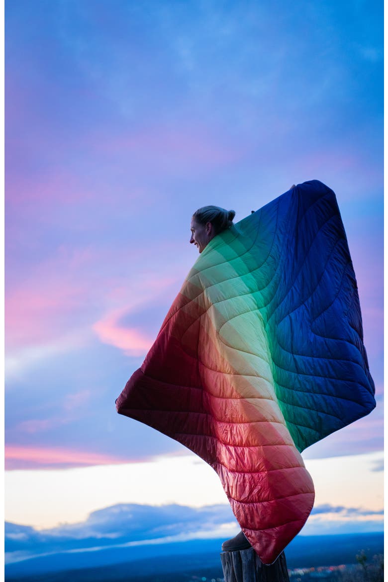 Original Puffy Blanket, Alternate, color, RAINBOW FADE