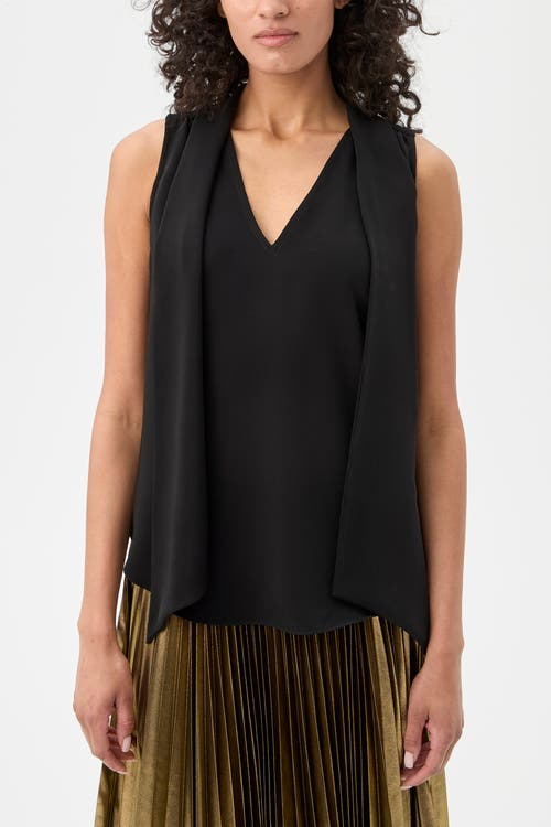 Trina Turk Alora 2 Sleeveless Tie Neck Top in Black  product