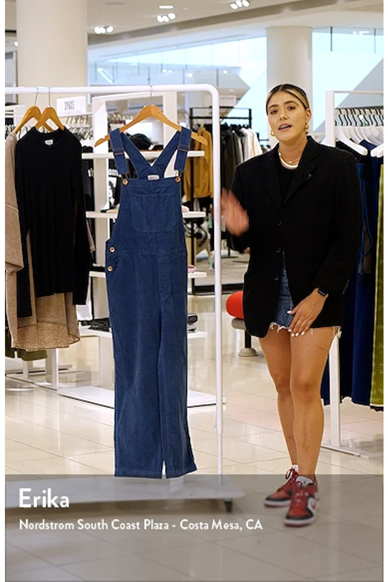 Christina Houndstooth Crop Flare Leg Overalls video