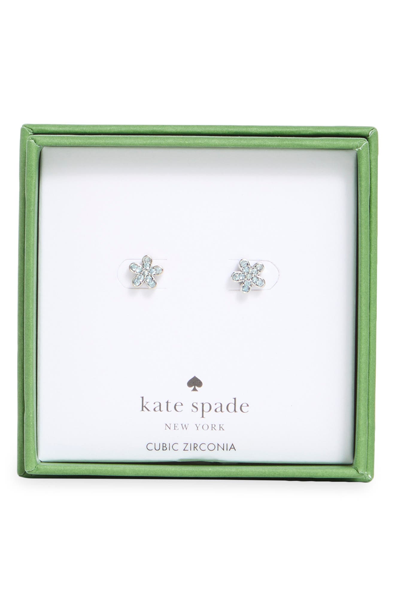 Kate Spade New York pavé cubic zirconia flower stud earrings