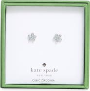 Kate Spade New York pavé cubic zirconia flower stud earrings