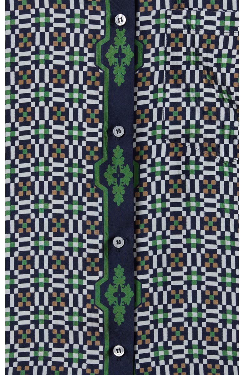 La DoubleJ Boy Shirt Placée, Alternate, color, Mariposa Placée Green