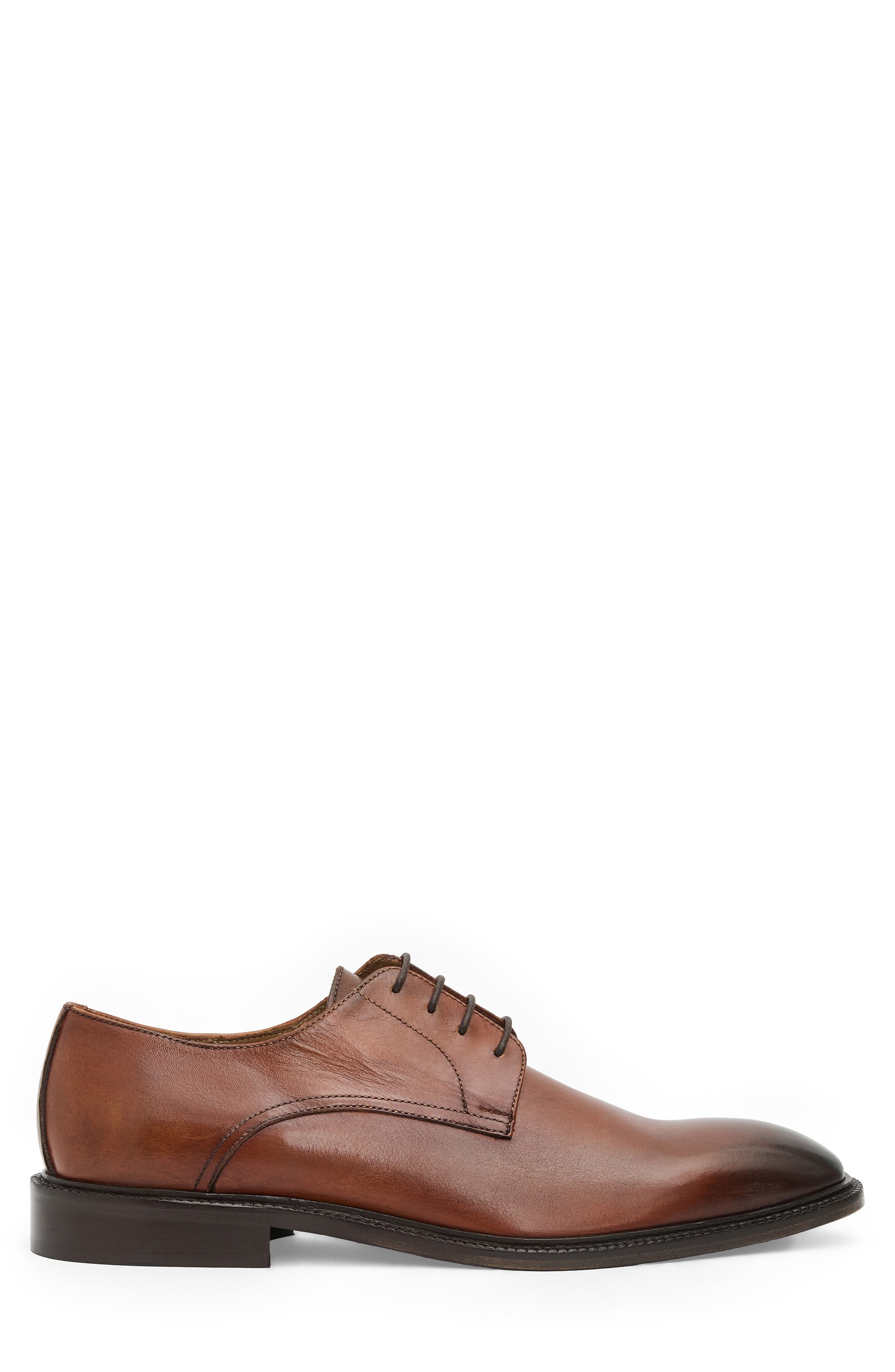 Vito Plain Toe Derby, Alternate, color, COGNAC LEATHER