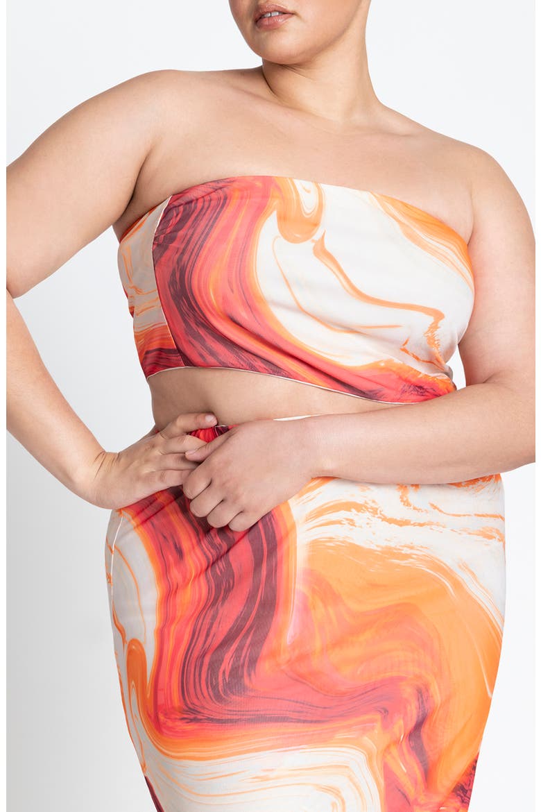 Print Tube Top, Main, color, MARBLE MARVEL