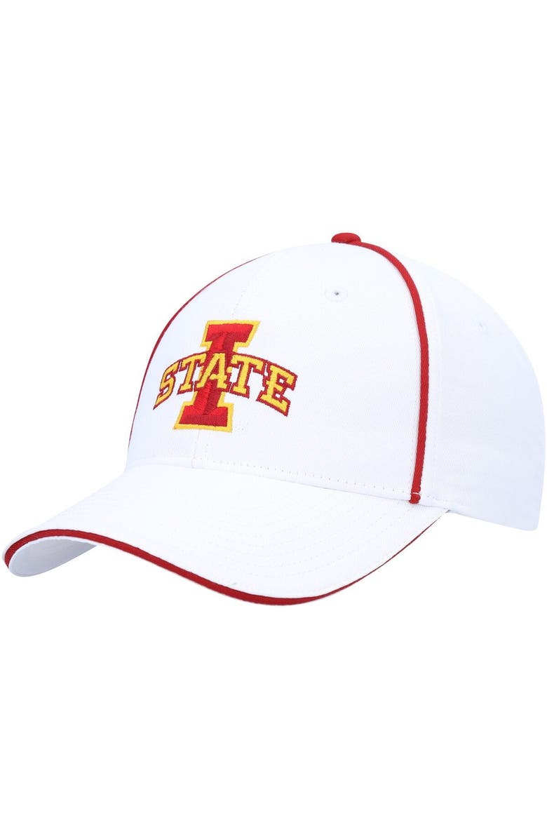 COLOSSEUM Men's Colosseum  White Iowa State Cyclones Take Your Time Snapback Hat, Main, color, 