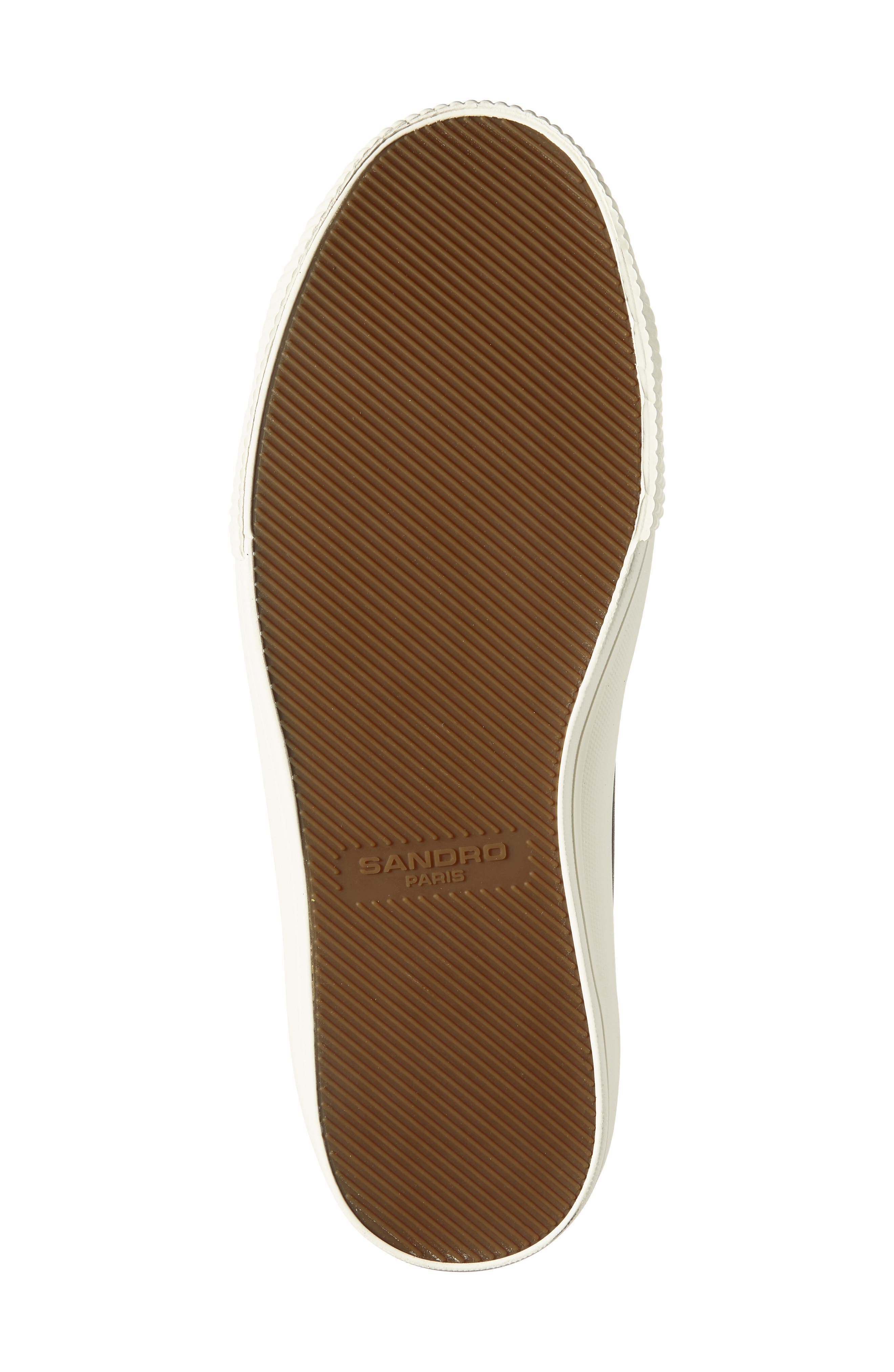 SANDRO Vulca Low Top Sneaker, Alternate, color, Noir