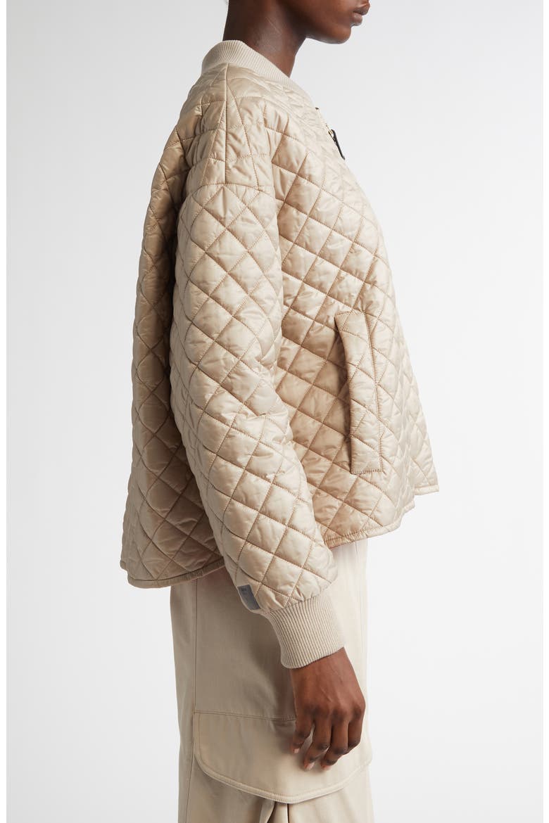 Licia Reversible Bomber Jacket, Alternate, color, HAZELNUT BROWN