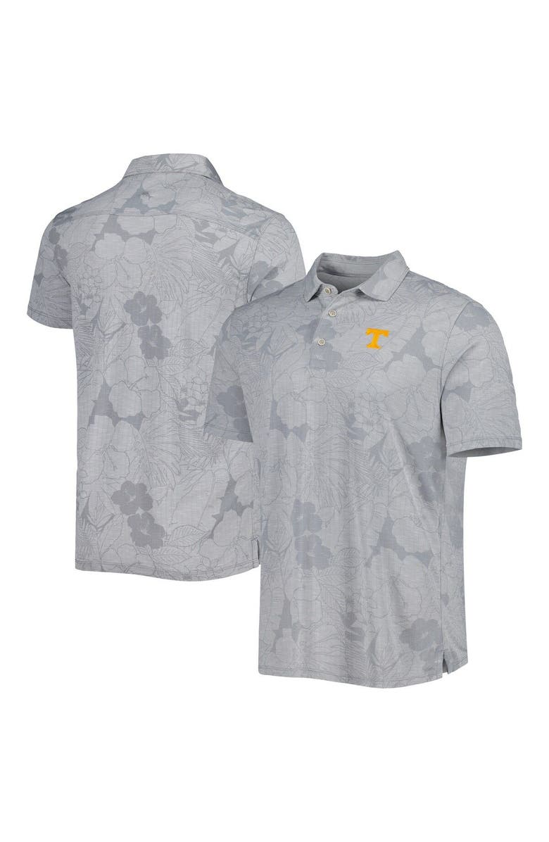 Tommy Bahama Men's Tommy Bahama Gray Tennessee Volunteers Miramar Blooms Polo, Main, color, 