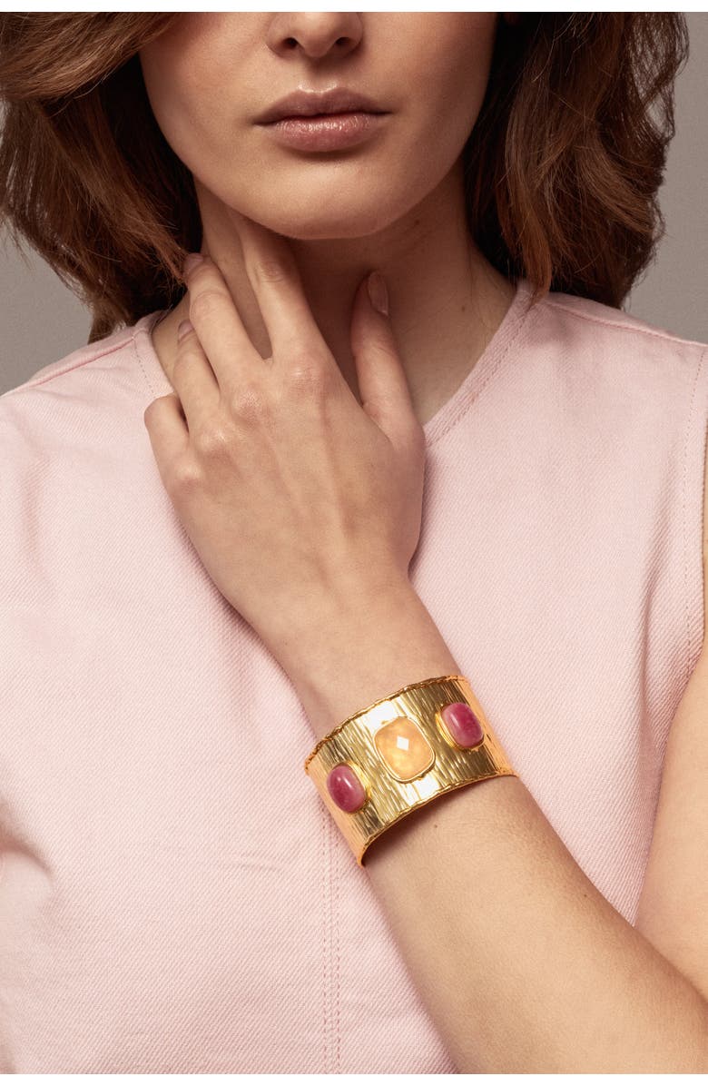SYLVIA TOLEDANO Empire Cuff, Alternate, color, Pink