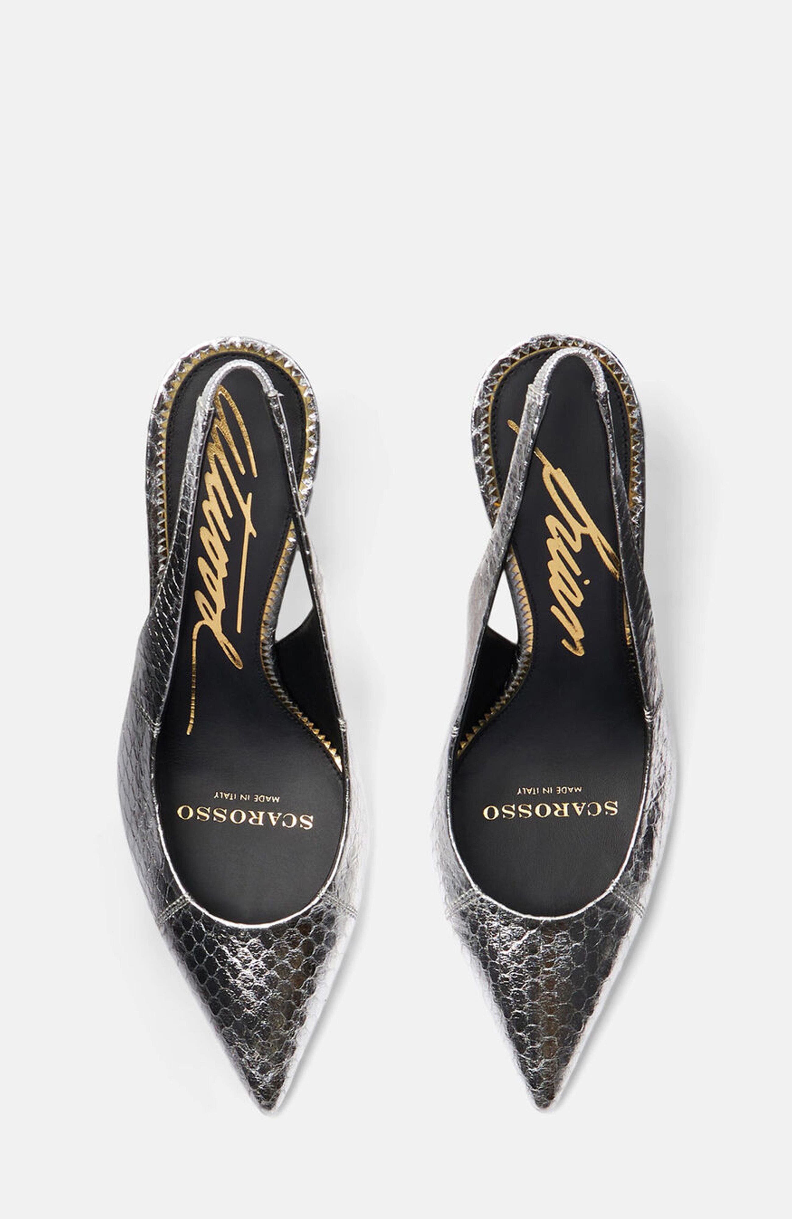 Sutton Pumps, Alternate, color, Silver - Elaphe