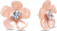 EYE CANDY LOS ANGELES Fiorella Stud Cubic Zirconia Stud Earrings