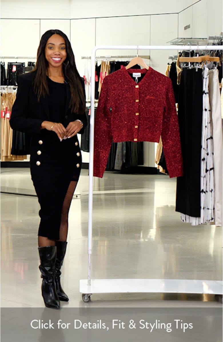 Sparkle Knit Cardigan, sales video thumbnail