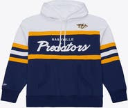 Mitchell & Ness Men's Mitchell & Ness Navy Nashville Predators Head Coach Hoodie