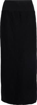 Rick Owens Bias Cut Cotton & Wool Skirt
