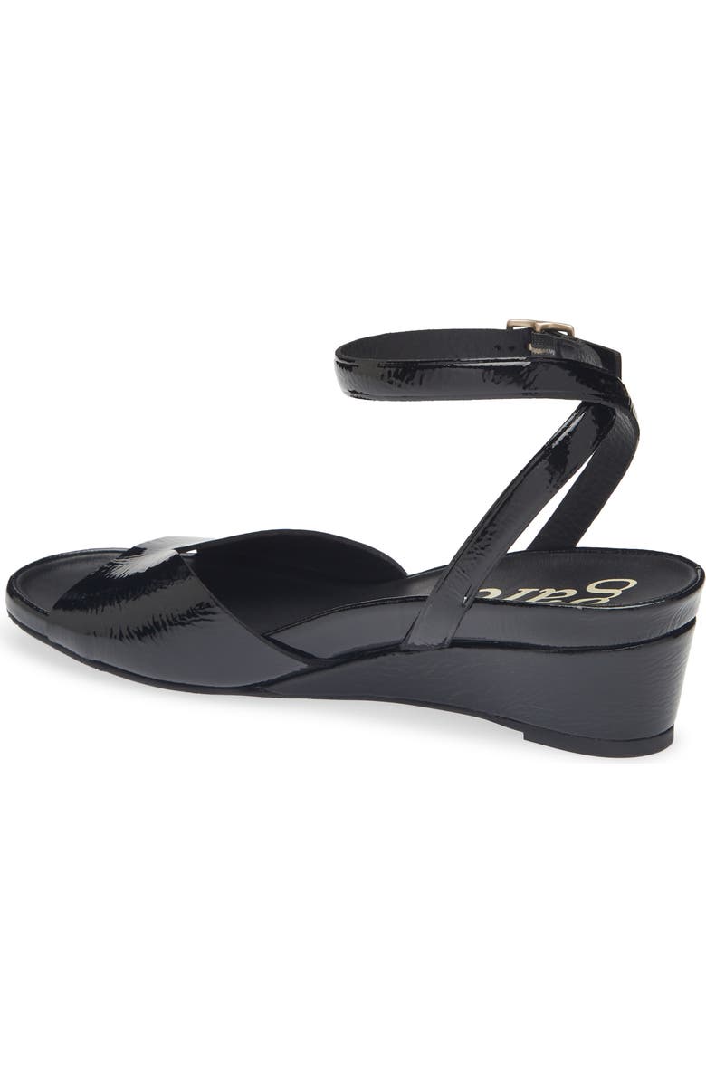Pedro Garcia Wamika Leather Wedge Sandal, Alternate, color, Black Castoro Naplack