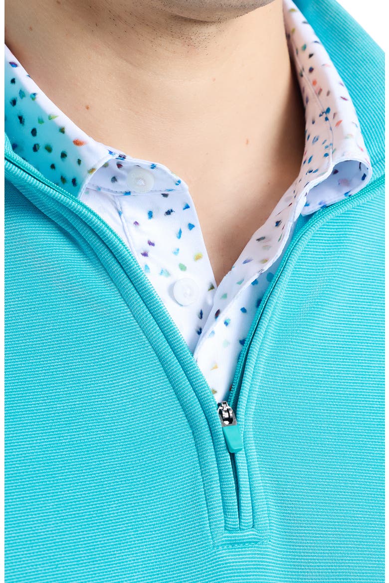 Troland Quarter Zip Pullover, Alternate, color, PEACOCK BLUE