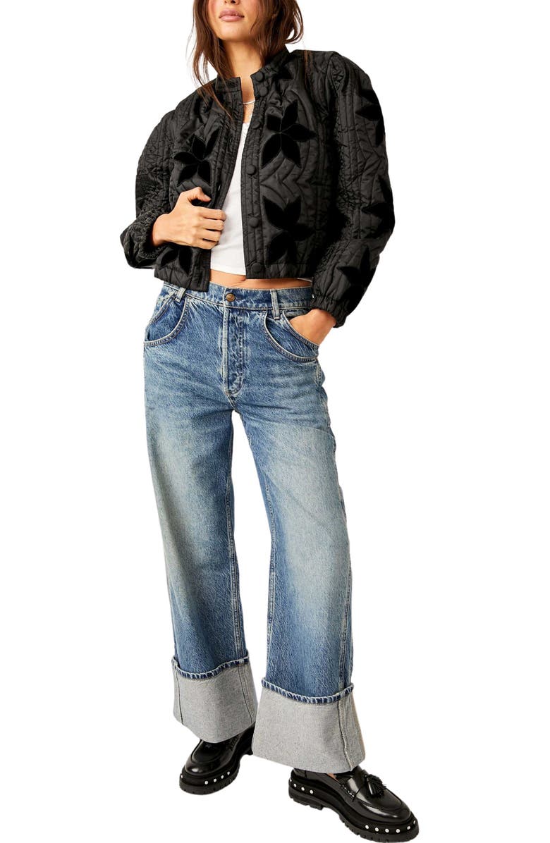 Free People Quinn Quilted Crop Jacket, Alternate, color, 