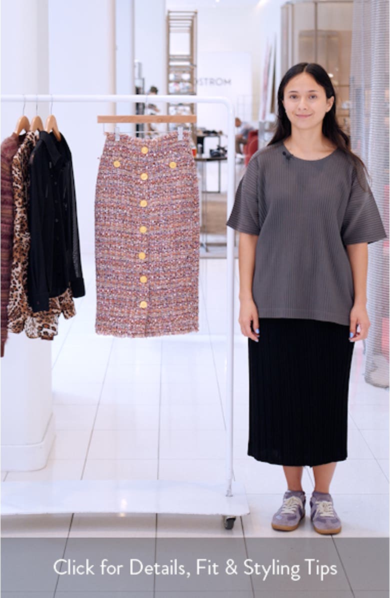 Tai Tweed Midi Skirt, sales video thumbnail