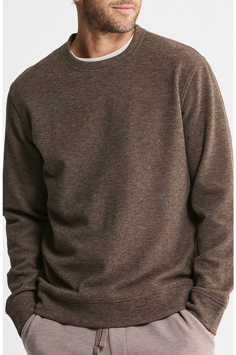 Crewneck Sweater, Main, color, BROWN