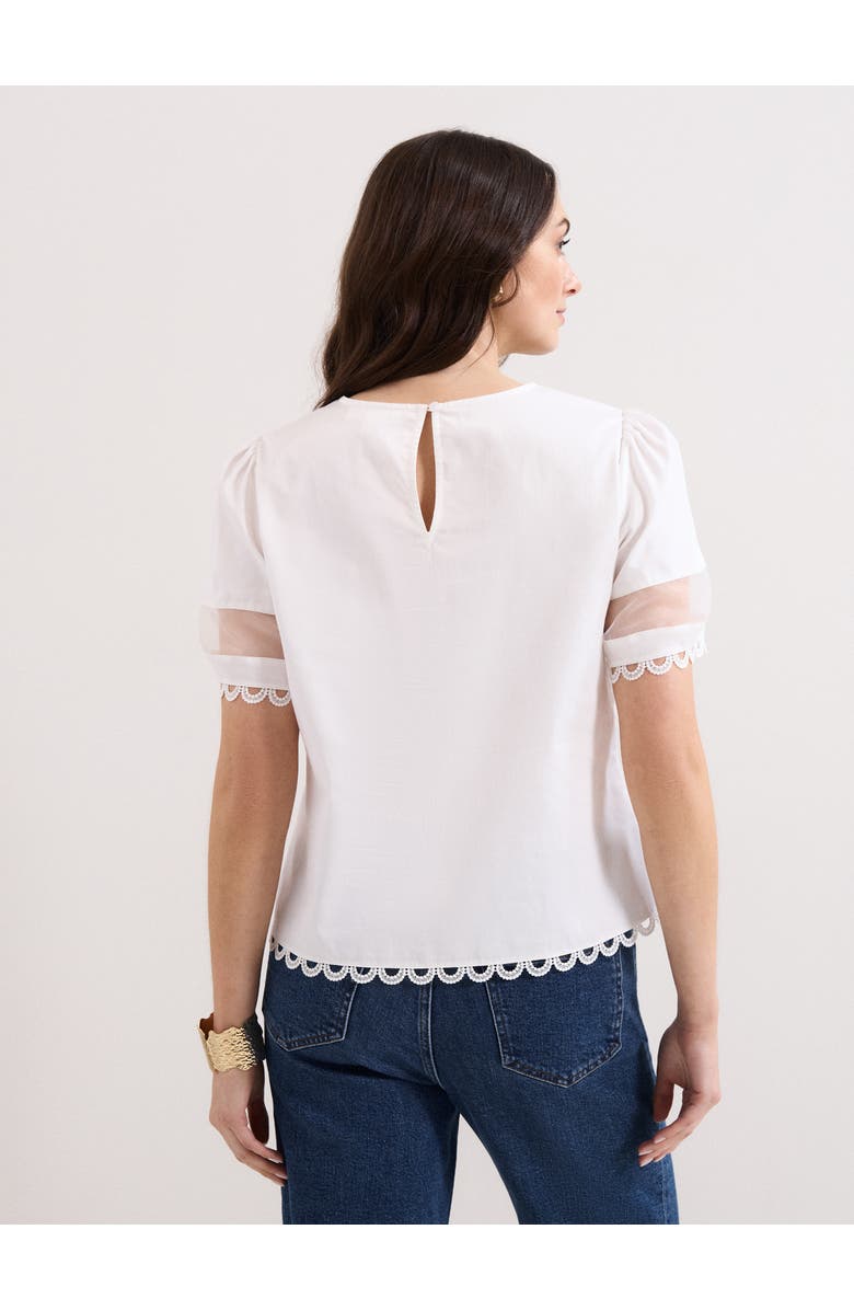 Phase Eight Rebecca Detail Top, Alternate, color, White