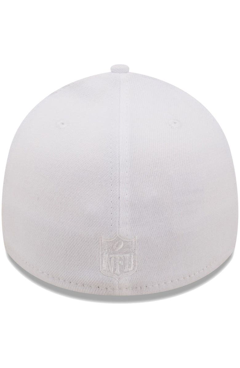 New Era Men's New Era White Washington Commanders Wordmark Iced II 39THIRTY Flex Hat, Alternate, color, 