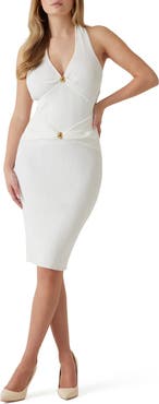 Marciano Kathleen Rib Halter Sweater Dress