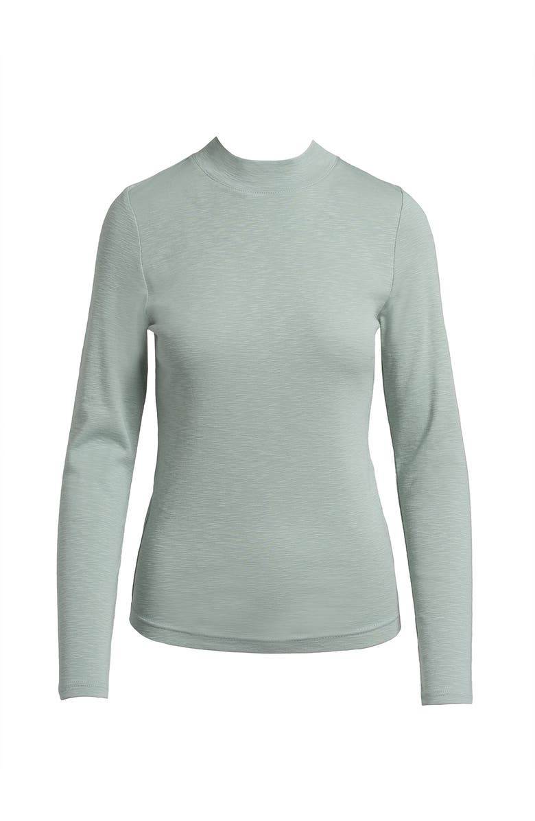 Single Stitch Long Sleeve Knit Top, Alternate, color, Mint Green