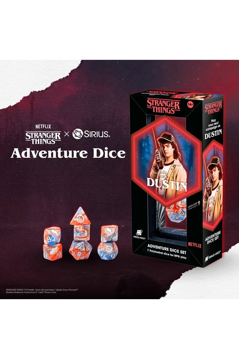 Adventure Dice 7 Piece RPG Set, Alternate, color, Multicolored