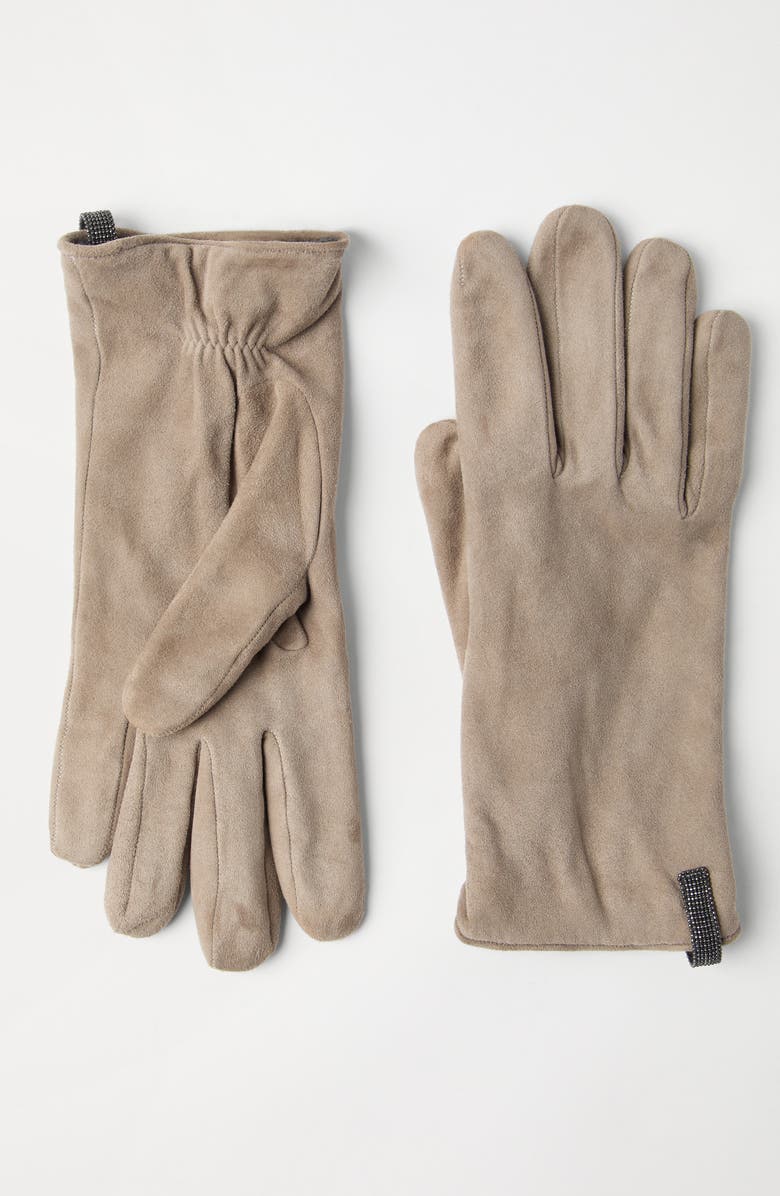 Brunello Cucinelli Suede gloves, Alternate, color, 