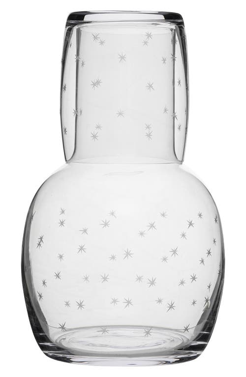 The Vintage List Star Carafe & Glass In Transparent