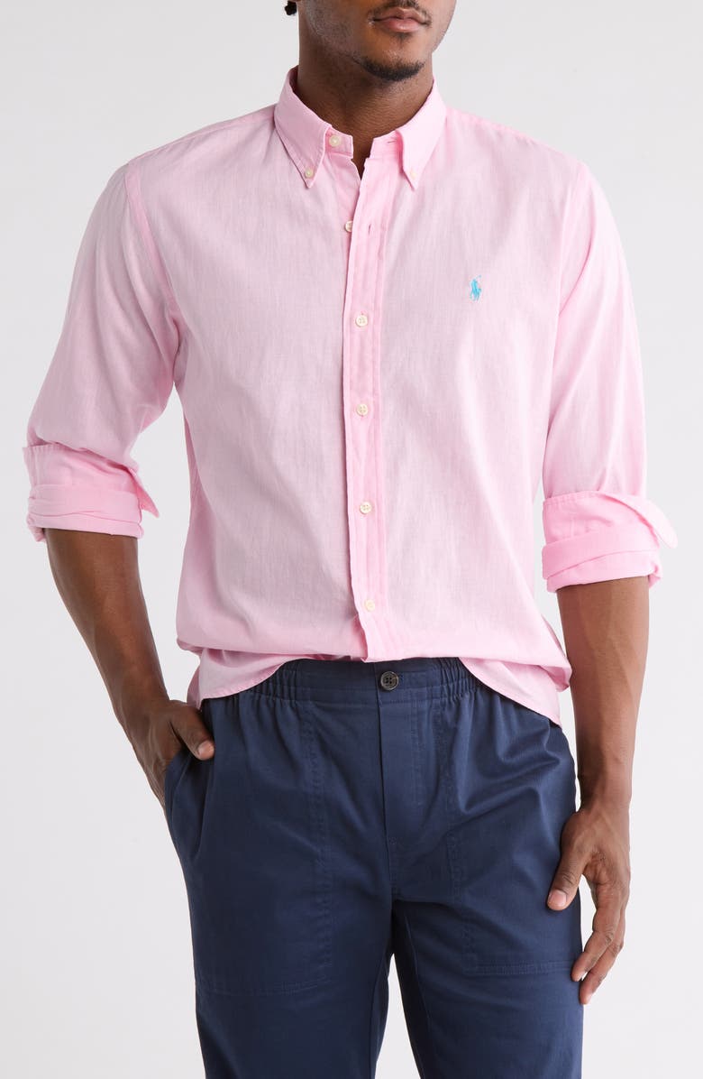 Polo Ralph Lauren Classic Fit Button-Up Shirt, Main, color, 