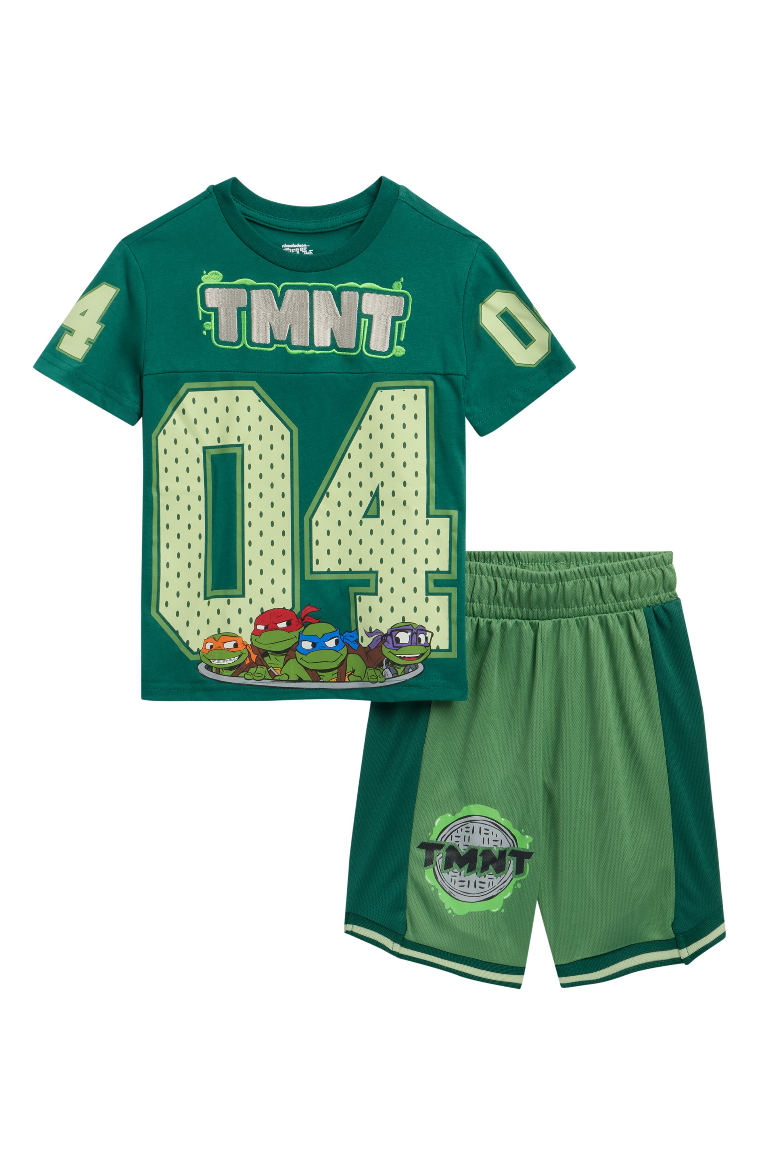Freeze Kids' Teenage Mutant Ninja Turtles Varsity T-Shirt & Basketball Shorts Set