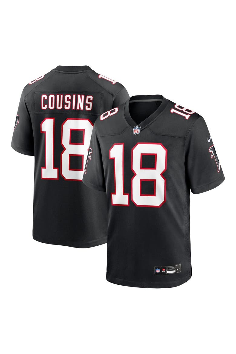 Men's Nike Kirk Cousins Black Atlanta Falcons Alternate Game Player Jersey, Main, color, Black