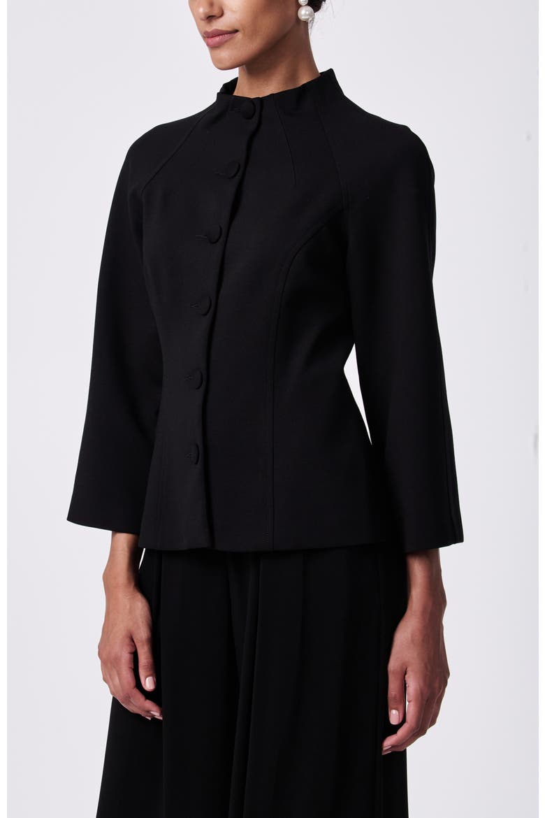 Woods Ponte Jacket, Alternate, color, Black